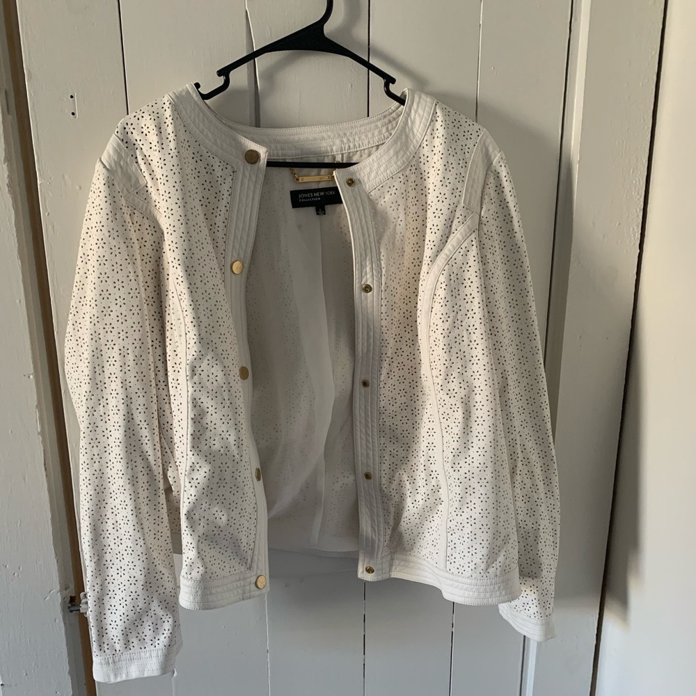 Jones New York white jacket